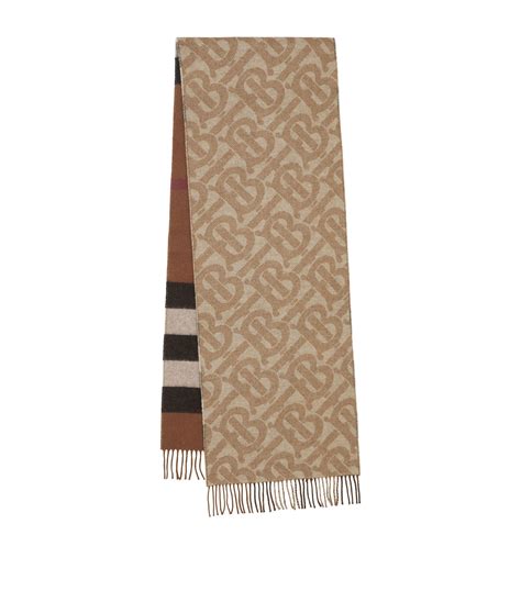 burberry scarf brown|burberry reversible check wool scarf.